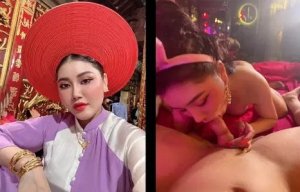 Cô đồng Trang bú cu như ăn kem